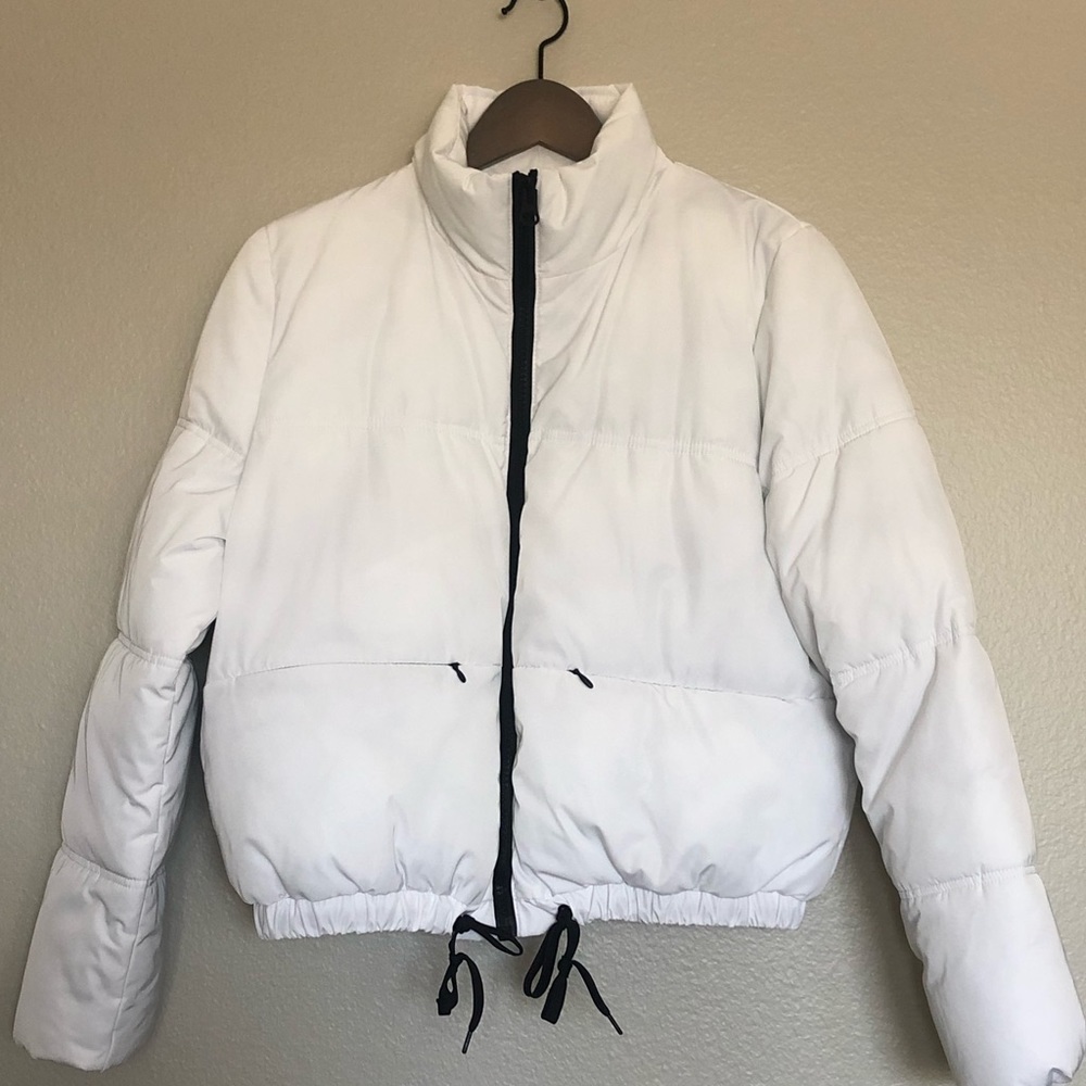 H&M White Puffer Coat